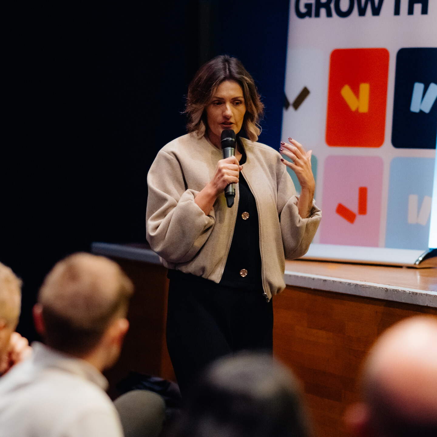 Velstar executive presenting